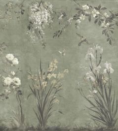 Nicola Mural by Sandberg Sage Green Nicola Mural by Sandberg Sage Green