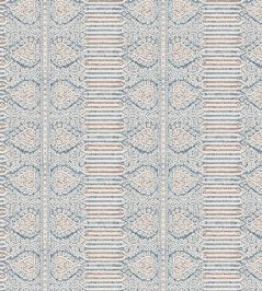 Nicolet Fabric by Nina Campbell Blue/Taupe Nicolet Fabric by Nina Campbell Blue/Taupe