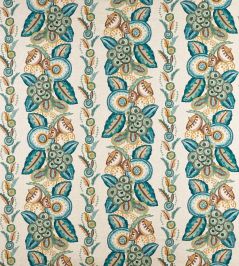 Ashdown Stripe Fabric by Nina Campbell Teal/Aqua Ashdown Stripe Fabric by Nina Campbell Teal/Aqua