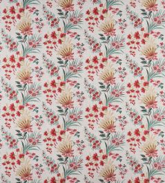 Michelham Fabric by Nina Campbell Red/Teal Michelham Fabric by Nina Campbell Red/Teal