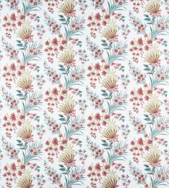 Michelham Fabric by Nina Campbell Blush/Aqua Michelham Fabric by Nina Campbell Blush/Aqua