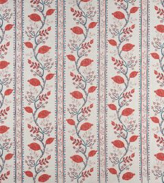 Pomegranate Trail Fabric by Nina Campbell Red/Blue Pomegranate Trail Fabric by Nina Campbell Red/Blue