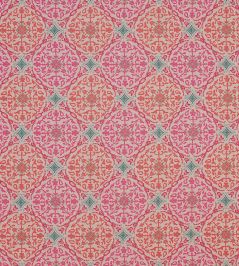 La Moulade Fabric by Nina Campbell Coral/Pink La Moulade Fabric by Nina Campbell Coral/Pink