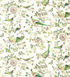 Perdana Fabric by Nina Campbell Emerald/Fuchsia/Ivory Perdana Fabric by Nina Campbell Emerald/Fuchsia/Ivory