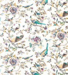 Perdana Fabric by Nina Campbell Aqua/Amethyst Perdana Fabric by Nina Campbell Aqua/Amethyst