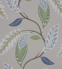 Fontibre Wallpaper by Nina Campbell Blue/Green Fontibre Wallpaper by Nina Campbell Blue/Green