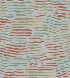 Arles Fabric by Nina Campbell Coral/ Aqua/ Ochre Arles Fabric by Nina Campbell Coral/ Aqua/ Ochre