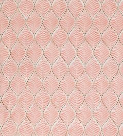 Bonnelles Fabric by Nina Campbell Coral Bonnelles Fabric by Nina Campbell Coral