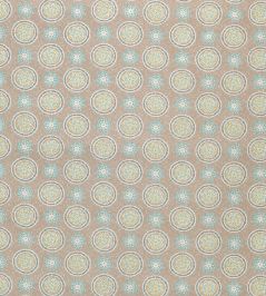 Garance Fabric by Nina Campbell Taupe/ Aqua Garance Fabric by Nina Campbell Taupe/ Aqua