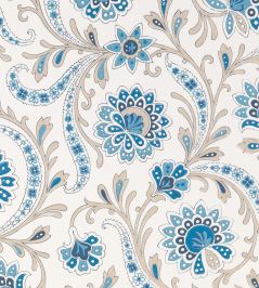 Baville Wallpaper by Nina Campbell BLUE/TAUPE Baville Wallpaper by Nina Campbell BLUE/TAUPE