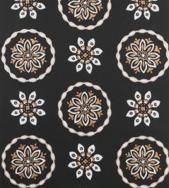 Garance Wallpaper by Nina Campbell BLACK Garance Wallpaper by Nina Campbell BLACK