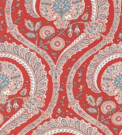 Les Indiennes Wallpaper by Nina Campbell RED/TEAL Les Indiennes Wallpaper by Nina Campbell RED/TEAL