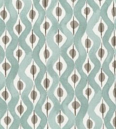 Beau Rivage Fabric by Nina Campbell Duck Egg/Taupe Beau Rivage Fabric by Nina Campbell Duck Egg/Taupe