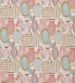 Collioure Fabric by Nina Campbell Coral/Duck Egg Collioure Fabric by Nina Campbell Coral/Duck Egg
