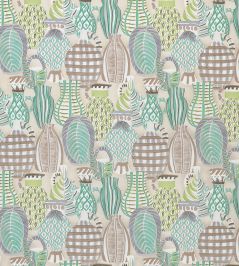 Collioure Fabric by Nina Campbell Aqua/Green/Lilac Collioure Fabric by Nina Campbell Aqua/Green/Lilac