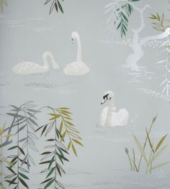 Swan Lake Wallpaper by Nina Campbell 1 Swan Lake Wallpaper by Nina Campbell 1