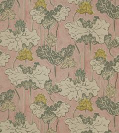 Ninfea Mania Fabric by Jim Thompson No.9 Blush Ninfea Mania Fabric by Jim Thompson No.9 Blush