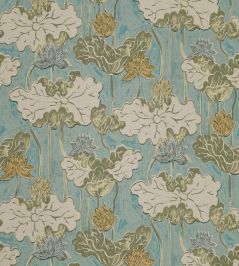 Ninfea Mania Fabric by Jim Thompson No.9 Olive Ninfea Mania Fabric by Jim Thompson No.9 Olive