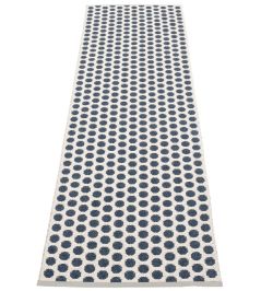Noa Runner Rug by Pappelina Dark Blue/Vanilla Noa Runner Rug by Pappelina Dark Blue/Vanilla