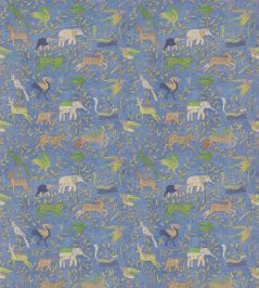Noah's Ark Fabric by GP & J Baker Blue Noah's Ark Fabric by GP & J Baker Blue