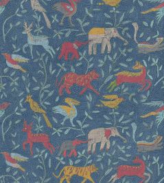 Noah's Ark Wallpaper by GP & J Baker Indigo Noah's Ark Wallpaper by GP & J Baker Indigo