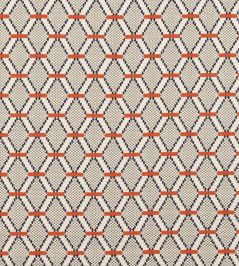 Guinguette Fabric by Nobilis Orange Guinguette Fabric by Nobilis Orange