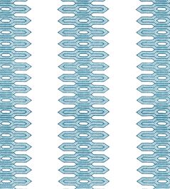 Nola Stripe Embroidery Fabric by Thibaut Aqua Nola Stripe Embroidery Fabric by Thibaut Aqua