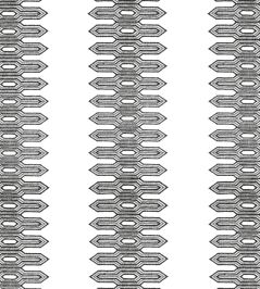 Nola Stripe Embroidery Fabric by Thibaut Black Nola Stripe Embroidery Fabric by Thibaut Black