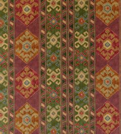 Nomad Velvet Fabric by Mulberry Home Plum/Green Nomad Velvet Fabric by Mulberry Home Plum/Green