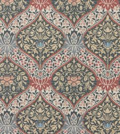 Norbury Wallpaper by Morris & Co Brick/Teal Norbury Wallpaper by Morris & Co Brick/Teal