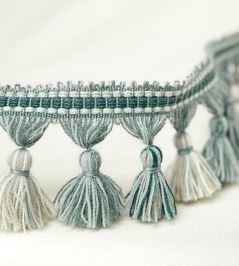 Nosterfield Tassel Trim by Sanderson Blue Clay Nosterfield Tassel Trim by Sanderson Blue Clay