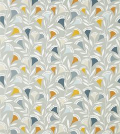 Noukku Fabric by Scion Dandelion / Butterscotch / Charcoal Noukku Fabric by Scion Dandelion / Butterscotch / Charcoal
