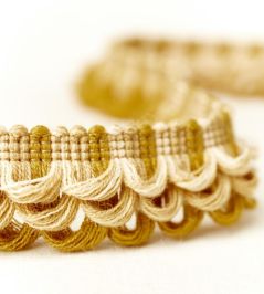Nunwick Triple Loop Trim by Sanderson Mustard Nunwick Triple Loop Trim by Sanderson Mustard