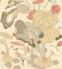 Nympheus Wallpaper by GP & J Baker Parchment/Blush Nympheus Wallpaper by GP & J Baker Parchment/Blush