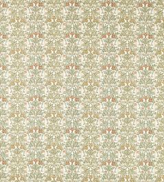 Oak & Blossom Fabric by Morris & Co Chestnut/Primrose Oak & Blossom Fabric by Morris & Co Chestnut/Primrose
