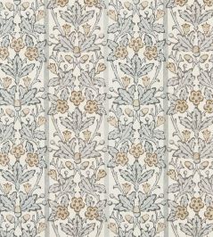 Oak & Blossom Wallpaper by Morris & Co Mineral Blue/Linen Oak & Blossom Wallpaper by Morris & Co Mineral Blue/Linen