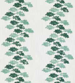 Oak Leaves Fabric by Barneby Gates Green Oak Leaves Fabric by Barneby Gates Green