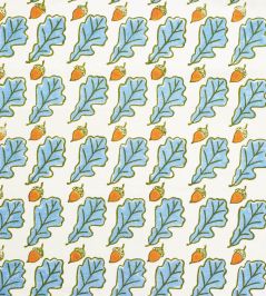 Oak Fabric by Molly Mahon Blue Oak Fabric by Molly Mahon Blue