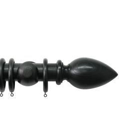 Oakham 50mm Wooden Pole Wenge, Cone finial Wenge Oakham 50mm Wooden Pole Wenge, Cone finial Wenge