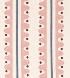 Oakham Embroidery Fabric by Scion Dusk Pink Oakham Embroidery Fabric by Scion Dusk Pink
