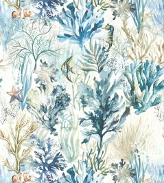 Oceana Wallpaper by Clarke & Clarke Denim Oceana Wallpaper by Clarke & Clarke Denim