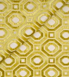 Octavian Velvet Fabric by Jim Thompson Citron Octavian Velvet Fabric by Jim Thompson Citron