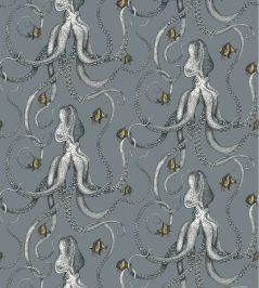 Octopoda Grand Wallpaper by Josephine Munsey Bude Blue Octopoda Grand Wallpaper by Josephine Munsey Bude Blue