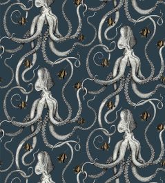 Octopoda Grand Wallpaper by Josephine Munsey Deep Sea Blue Octopoda Grand Wallpaper by Josephine Munsey Deep Sea Blue