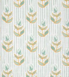 Odette Fabric by Kate Medlicott Duck Egg & Ochre Odette Fabric by Kate Medlicott Duck Egg & Ochre