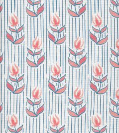 Odette Fabric by Kate Medlicott Indigo & Raspberry Odette Fabric by Kate Medlicott Indigo & Raspberry