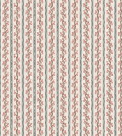 Odile Fabric by Nina Campbell Duck Egg/Red Odile Fabric by Nina Campbell Duck Egg/Red