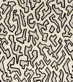 Odyssee Fabric by Camengo Black & White Odyssee Fabric by Camengo Black & White