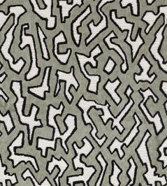 Odyssee Fabric by Camengo Vert De Gris Odyssee Fabric by Camengo Vert De Gris