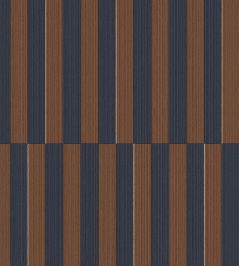 Offset Stripe Wallpaper by Eijffinger Brown/Indigo Offset Stripe Wallpaper by Eijffinger Brown/Indigo
